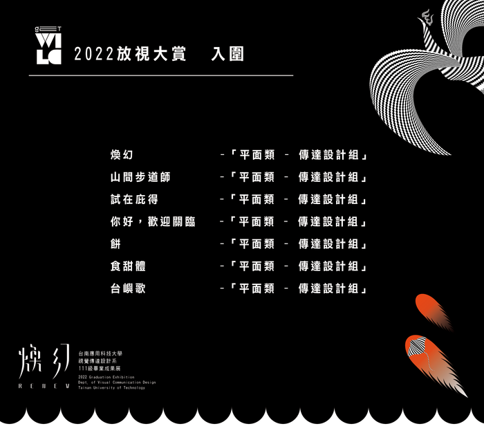 【狂賀】2022年放視大賞入圍-平面類傳達設計組入圍7組！圖片